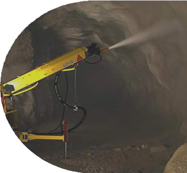 Proyector de concreto minero (Robot lanzador